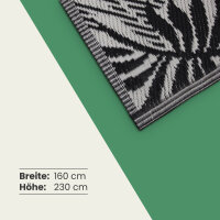 Teppich Outdoor mit fester Webkante, ca. 160x230cm, Farn