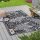 Teppich Outdoor mit fester Webkante, ca. 160x230cm, Farn