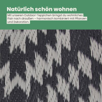 Teppich Outdoor mit fester Webkante, ca. 160x230cm, Karo
