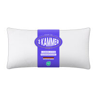 3 Kammer Kopfkissen mit Außensteg, ca. 40x80cm...
