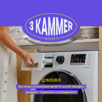 3 Kammer Kopfkissen mit Außensteg, ca. 40x80cm weiß
