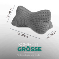 Leseknochen für den Nacken 18x35 cm Anthrazit