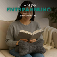 Leseknochen für den Nacken 18x35 cm Anthrazit