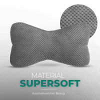 Leseknochen für den Nacken 18x35 cm Anthrazit