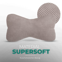 Leseknochen für den Nacken 18x35 cm Taupe