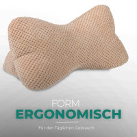 Leseknochen für den Nacken 18x35 cm Hellbraun