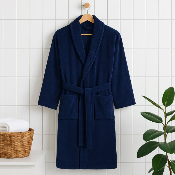 Bademantel Coral Fleece, marine 4XL, 5XL, 6XL