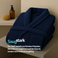 Bademantel Coral Fleece, marine 4XL, 5XL, 6XL