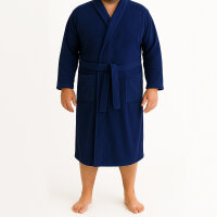 Bademantel Coral Fleece, marine 4XL, 5XL, 6XL
