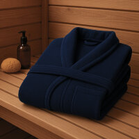 Bademantel Coral Fleece, marine 4XL, 5XL, 6XL