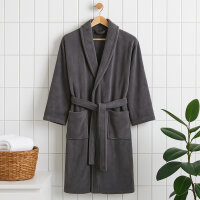 Bademantel Coral Fleece, grau 4XL, 5XL, 6XL