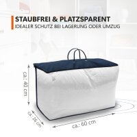 Daunendecke 4x6 Kassetten 135x200 cm
