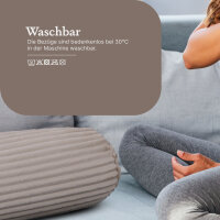 Nackenrolle XXL ( 70cm x Ø20cm ) - Cord Optik