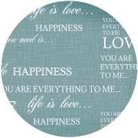 Bettwäsche-Set (135x200cm) - Renforce Love Happiness
