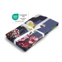 Bettwäsche-Set (135x200cm) - Renforce Flower Blue