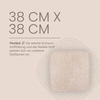 Stuhlkissen Struktur,, 38x38x3cm 2er Pack