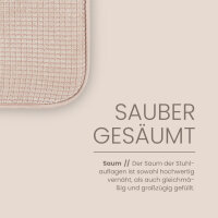 Stuhlkissen Struktur,, 38x38x3cm 2er Pack