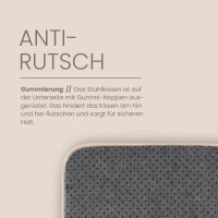 Stuhlkissen Struktur,, 38x38x3cm 2er Pack