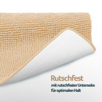Badematte Chenille 60x90cm sand