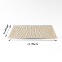 Badematte Chenille 60x90cm sand