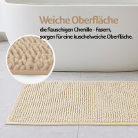 Badematte Chenille 60x90cm sand