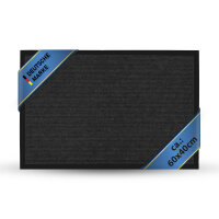 Fußmatte - Schmutzfangmatte 60x40cm Schwarz