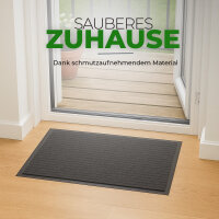 Fußmatte - Schmutzfangmatte 60x40cm Schwarz