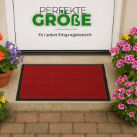 Fußmatte - Schmutzfangmatte 60x40cm Rot