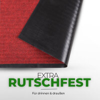 Fußmatte - Schmutzfangmatte 60x40cm Rot