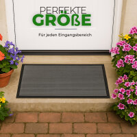 Fußmatte - Schmutzfangmatte 60x40cm Grau