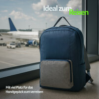 Rucksack faltbar Jeansblau