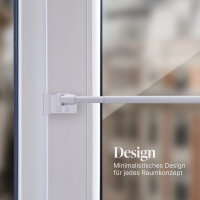 Klemmträger "Basic" 2er Pack für Vitragestangen Weiß