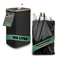 Bambus Pfandflaschen-Sammelbehälter, 44x33x70cm,...