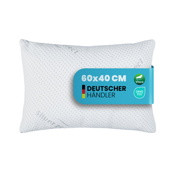 Viscoelastische Nackenkissen - Silver Protect 40x60 cm - Nackenstützkissen