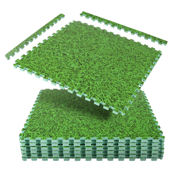 Bodenschutzmatte 40 x 40 x 1cm Grün-6 Matten (0,96m²)