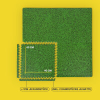 Bodenschutzmatte 40 x 40 x 1cm Grün-6 Matten...