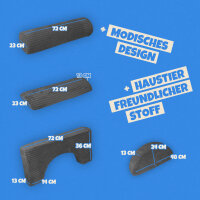 Spielsofa Kinder 11 tlg. modular (Anthrazit)