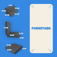 Spielsofa Kinder 11 tlg. modular (Anthrazit)