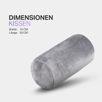 Nackenrolle Silbergrau