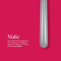 Schuhlöffel mit Griff, groß ca.64cm, Grau