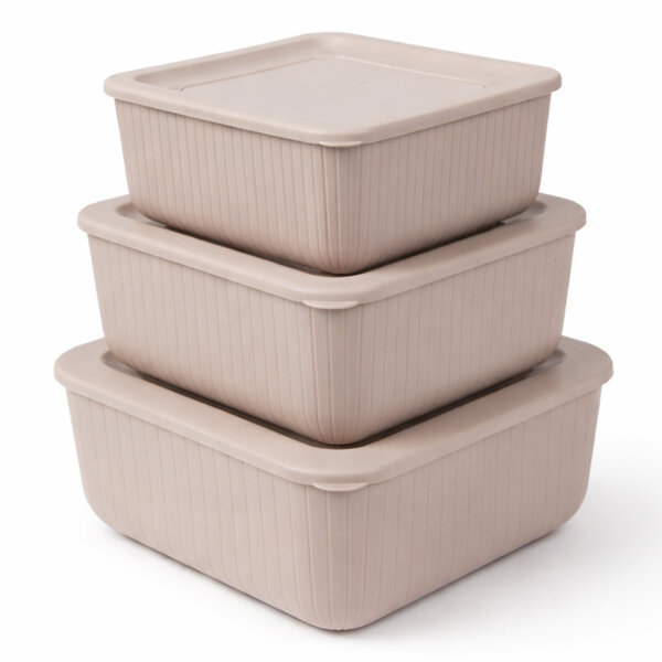 Vorratsdosen California 3er Set beige, 0,5/1/1,5L