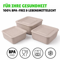 Vorratsdosen California 3er Set beige, 0,5/1/1,5L