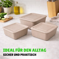 Vorratsdosen California 3er Set beige, 0,5/1/1,5L