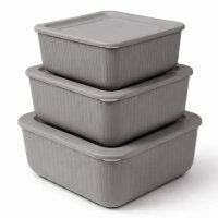 Vorratsdosen California 3er Set anthrazit, 0,5/1/1,5L