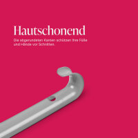 Schuhlöffel mit Griff, groß ca.64cm, Grau