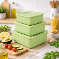 Vorratsdosen California 3er Set grün,0,5/1/1,5L