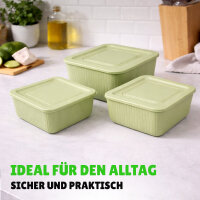 Vorratsdosen California 3er Set grün,0,5/1/1,5L