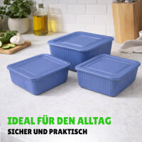 Vorratsdosen California 3er Set blau, 0,5/1/1,5L