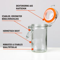 Einmachglas mit Bügelverschluss 70ml 1er Pack ( 1...