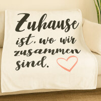 Kuscheldecke ``Sprüche``, ca. 130x160cm 2 fach sort.